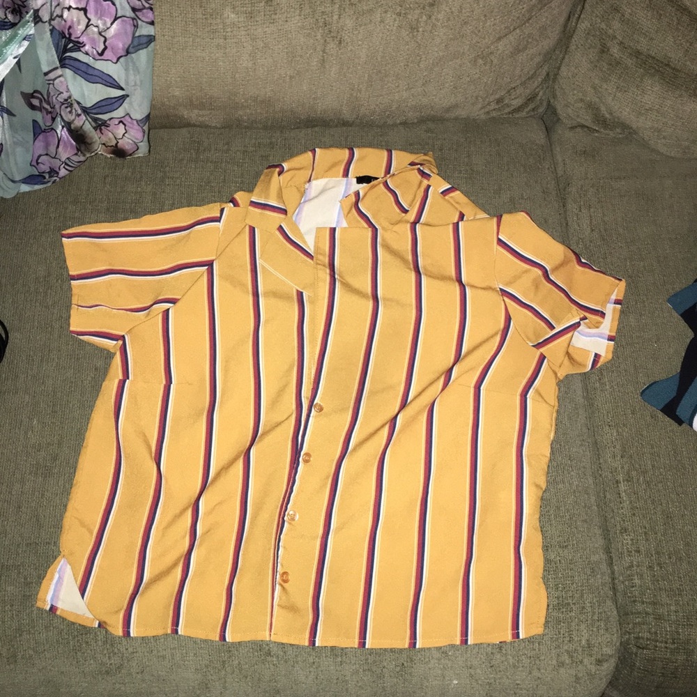 Button up crop top
